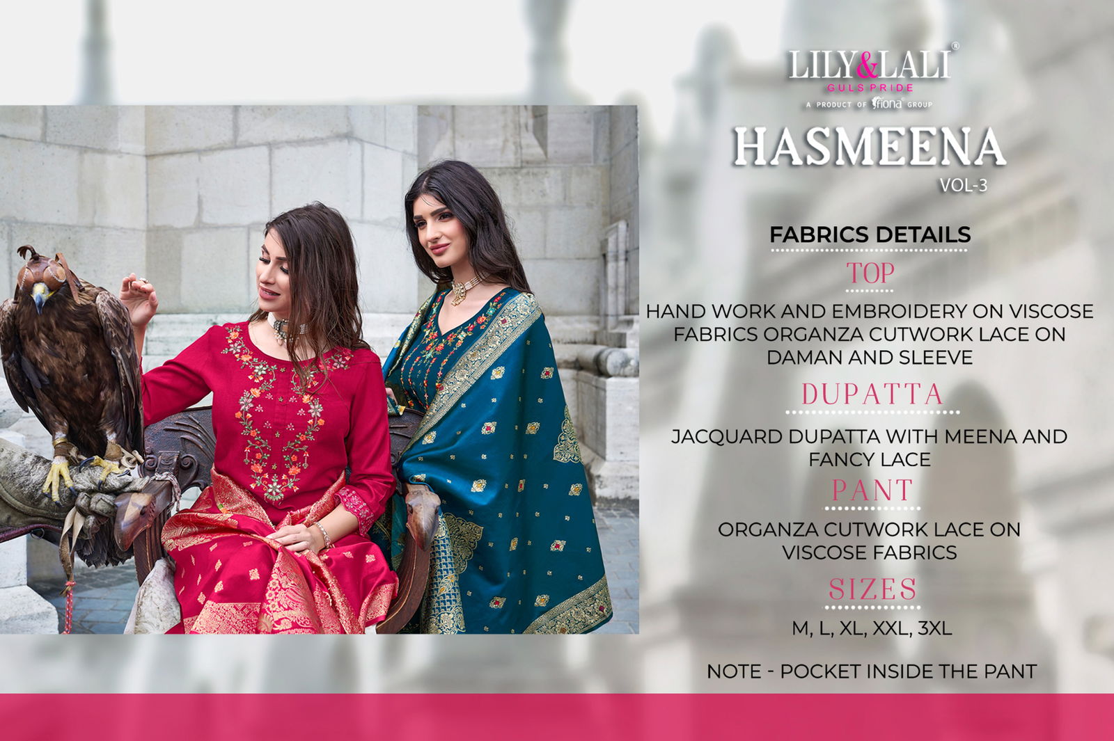 Hasmeena Vol 3 By Lily And Lali Organza Embroidery Kurti With Bottom Dupatta Orders in India
